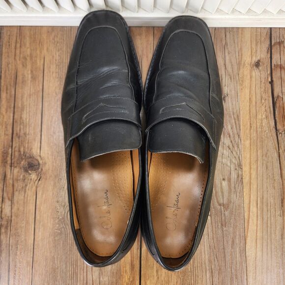 Cole Haan Martino II Penny Loafers Mens Sz 13 M Black Leather Dress Shoes C06597 main image 4